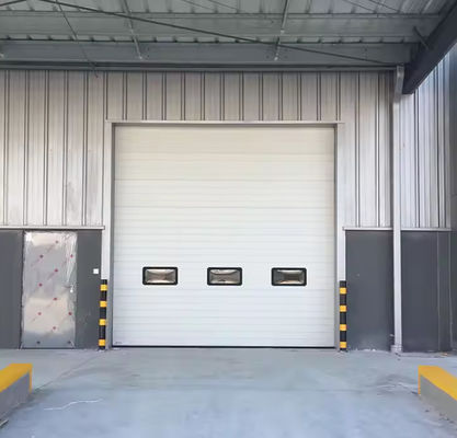 Необходимые вентиляционные стальные изоляционные секционные двери для индивидуальных нужд оцинкованные стальные изоляционные гаражные двери