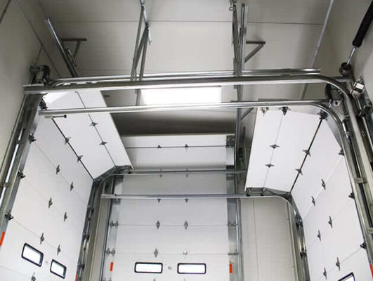 Изолированная секционная гаражная дверь с 50-80 мм для промышленного и коммерческого автоматического подъема